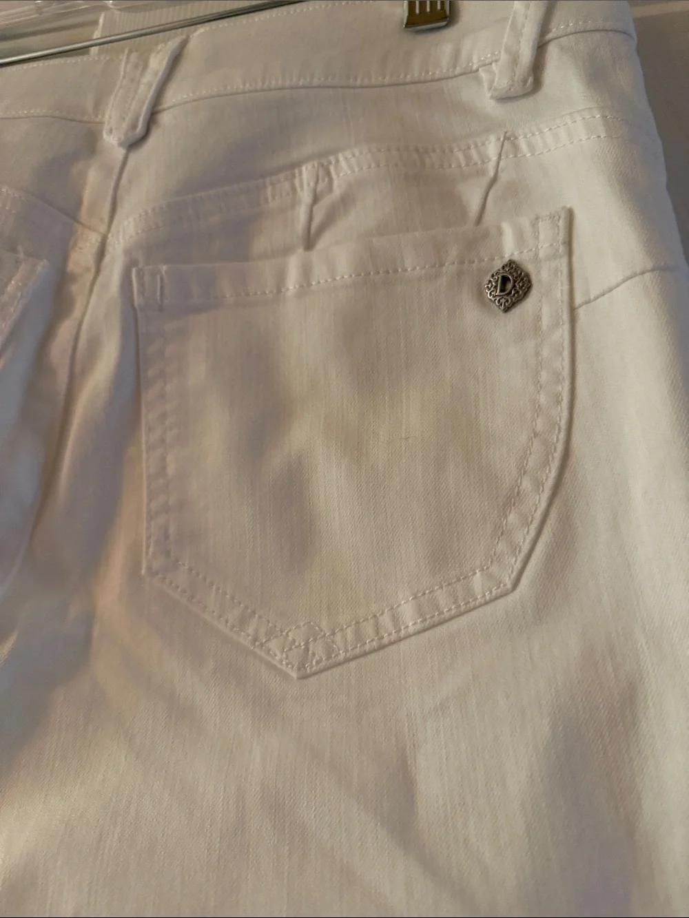 Democracy White Straight-Leg Women’s Jeans